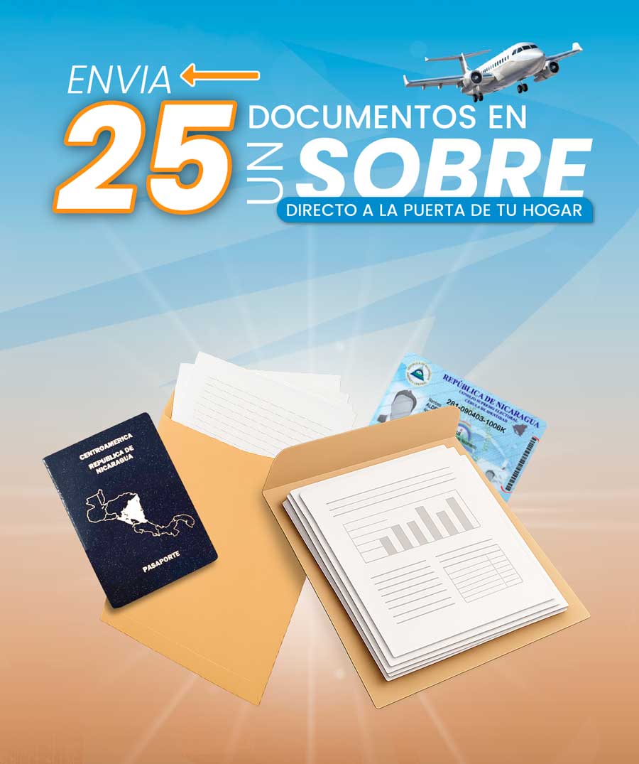 Envio documentos a Estados Unidos con Geyser Express